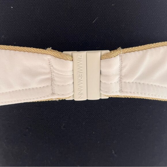 🆕 ZIMMERMANN 🧿 BNWOT White Jeannie Scallop Tiered Bikini - Size 4 - US 12 - Picture 7 of 16